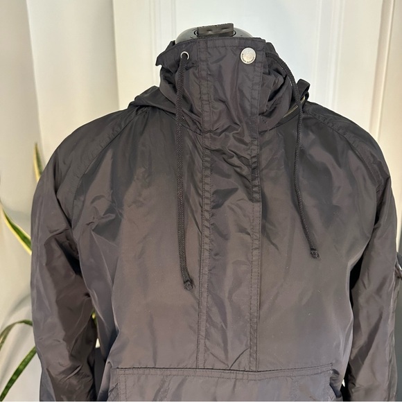 Old navy windbreaker top Vintage Windbreakers anorak black - Picture 2 of 15